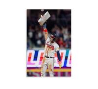 WZXGYM Ronald Acuña Jr. Poster décoratif imperméable en tissu de peinture à l'huile d'art moderne pour chambre à coucher, bureau, murs, excellent cadeau, 30 x 45 cm, style sans cadre