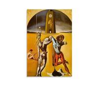 WZXGYM Salvador Dalí Poésie d'Amérique Poster décoratif imperméable en tissu peinture à l'huile art moderne ameublement chambre bureau murs Excellent cadeau 40 x 60 cm Sans cadre