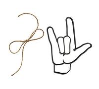 Wzxhew Décoration en forme de signe « I Love You » en acier « Thinking Of You » - Cadeau de Noël - Décoration à suspendre pour voiture - Cristal (A, taille unique)