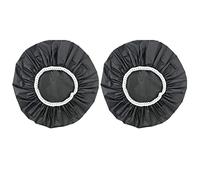 Wzxksoac 2Pcs Bonnet de Douche Imperméable Domestique, Bonnet de Bain, Ensemble de Cheveux de Bonnet de Douche éLastique (Noir)