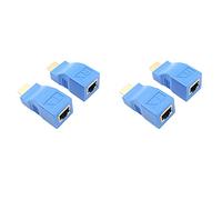 Wzxksoac 2X Extender to Rj45 LAN Extension RéSeau ÉMetteur RéCepteur TX RX Cat5E Câble Ethernet Cat6 V1.4 30M 4K HD TV 1080P