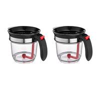 Wzxksoac 2X Tasse à Mesurer et Passoire de SéParateur D' 1000ML avec LibéRation par Le Bas pour Sauces à Sauce et Autres Liquides avec Graisse à L'