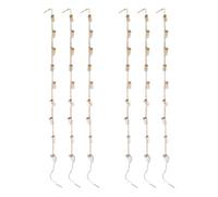 Wzxksoac 2X Vent Carillons Style DéCor Vase en Verre Cordes Vase Suspendu avec Bouteille GeléE Bouteille en Verre ChaîNe DéCoration Pendentif Grand