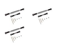 Wzxksoac 3X Lien Direction en Métal Servo Link Crochet Biellette pour MN D90 D99 MN-90-45 1/12 Rail de Voiture Télécommandé, Noir