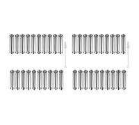 Wzxksoac 40X Ensemble de Moules de Cuisson pour Cannoli, Ensemble de Moules en Corne de Crème, Moules à Tubes de Cannoli en Acier Inoxydable, Moule de Cuisson en Cône