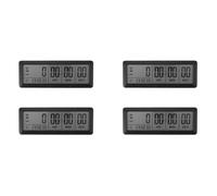 Wzxksoac 4X Big Digital Countdown Days Timer Clock - 999 Days Count Down Clock Timer pour Graduation Lab Kitchen (Noir)