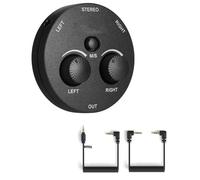 Wzxksoac Adaptateur Audio Mixer Microphone pour DSLR Cameras Vidéo sans Miroir Smartphones Recording Devices Ordal