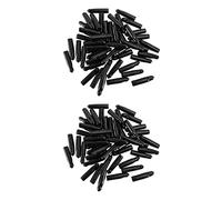 Wzxksoac Bouchon de DéVersement en Caoutchouc Noir Couvercle de DéVersement de Bouteille d'alcool Couvercle Anti-Poussière pour Bec du Distributeur (96)