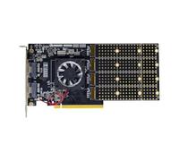 Wzxksoac Carte D'Extension PCle 3.0 vers M.2 NVME 4 Disques, Carte Mère PLX8749, pour Extension de Carte Graphique NVME U.2