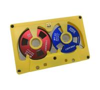 Wzxksoac Cassette de Bande Vierge 50 Minutes, Bobine Métallique Double Face, Boîtier Creux