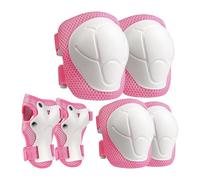 Wzxksoac Ensemble D'Équipement de Protection pour Enfants avec des Tampons de Genou et de Coude, des Gardes du Poignet pour Le Patinage, Le Vélo, Le Scooter à Rouleaux à Vélo C