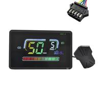 Wzxksoac H6C-2 Compteur de Vitesse Bluetooth pour Vélo Électrique, Écran LCD, Compteur de Scooter Électrique, Tableau de Bord UART pour Vélo Électrique de Montagne SM5PIN