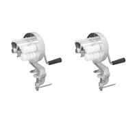 Wzxksoac Lot de 2 machines à macaronis manuelles, machine à cavatelli pour pâtes italiennes authentiques, portable à manivelle