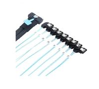 Wzxksoac MCIO 74P 8X 8I SAS SFF-8654 8i PCI-E Ultraport Slimline 5.0 vers 8X SATA 7P Câble d'angle Droit à 90 Degrés Adaptateur de Câble 0,5M