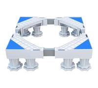 Wzxksoac Mini support de réfrigérateur, base réglable pour machine à laver avec 2,4 m, piédestal pour lave-linge de 40,6 à 63,5 cm