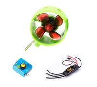 Wzxksoac Motor de Moteur à Jet de Jet sous- Motor DC 12V-24V 20A 4 Blade -Propeller pour sous- RC DIY RC
