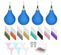 Wzxksoac Outils de Poterie Fournitures Bouteilles de Traçage de Glaise Applicateur de Glaçure en Céramique, Ensemble D'Outils en Argile de 3 Onces avec Embouts de Précision