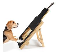 Wzxksoac Pad à Gratter pour Chien Broyeur en Bois pour Chien Tapis à Gratter pour Chien Tondeuse Carrée pour Ongles avec Boîte à Collations
