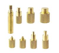 Wzxksoac pour 936 T65 T85 HS01 Sh72 Kit D'Insertion de Noix en Laiton Compatible avec la Soudure pour Accessoires d'impression 3D, Tête de Chauffante en Fer, Embouts M2-M8.