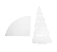 Wzxksoac Règle de Couture DIY Faite à la Main Ensemble de Gabarits de Quilting Multifonctionnels pour Arbre de Noël Outils de Patron de Couture Pratiques 12 Pouces