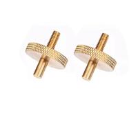 Wzxksoac Remplacement de Vis de Chevalet de Contrebasse pour Accessoires de Chevalet de Violoncelle - Ensemble Ajustable de 2 Pièces en Or