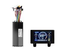Wzxksoac S966 Écran Couleur Affichage Électrique pour Vélo Compteur 35A 36V/48V/52V Kit de Contrôleur à Onde Sinusoïdale pour Modification de Scooter E-Bike