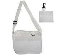 Wzxksoac Sac À Bandoulière Gelée D'Été Paquet 2 En 1 Sac de Messager Transparent Blanc Frais Sac À Main