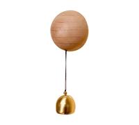 Wzxksoac Sonnette en Bois Vintage, Carillon Éolien Rétro, Décoration Murale de Jardin Extérieur, Décoration de Cloche D'Entrée de Maison, A