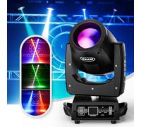 WZYBUTA 230W 7R Lyre LED Lumiere DJ RGBW 16 Prismes 13 Couleurs 14 Motifs 16/20CH d-mx512 Lumière de scène pour Fête, Disco, Club Éclairage de scène (1 PCS)