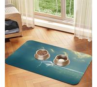 WZYCWB 30 x 45 cm Middle Goose River Sets de table absorbants pour animaux de compagnie - Tapis de nourriture antidérapant pour chiens et chats bols de nourriture et sets de table d'eau