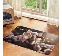 WZYCWB 40 x 60 cm mignon jeune cochon tapis de nourriture pour animal de compagnie - Tapis de gamelle pour chat et chien, pliable et facile à ranger