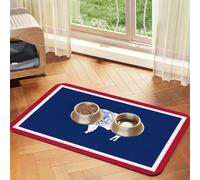 WZYCWB 40 x 60 cm Wyoming State Flag Set de table pour animal domestique - Tapis de nourriture pour chat et chien, pliable et facile à ranger