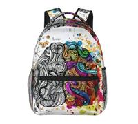 WZYCWB Avantage du cerveau gauche et droit - Sac à dos décontracté pour ordinateur portable - 29 x 40 x 20 cm - Pour voyage, randonnée, affaires, camping, gym