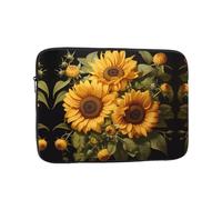 WZYCWB Avec la housse jaune tournesol 12" pour ordinateur portable compatible avec les ordinateurs portables de 10 à 17 pouces. Un accessoire léger, portable et élégant.
