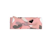 WZYCWB Bandeau avec nœud pour bébé - Motif graphique d'amour abstrait - Accessoire pour cheveux - Convient pour les bébés de 0 à 6 mois - Cadeau très significatif
