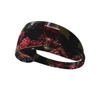 WZYCWB Bandeau de sport imprimé raisin et vin, bandeau de sport, évacuation de l'humidité