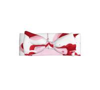 WZYCWB Bandeau élastique avec nœud en forme de petit cœur rouge pour bébé de 0 à 6 mois, cadeau très significatif