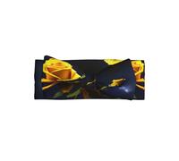 WZYCWB Bandeau élastique avec nœud papillon rose jaune nuit étoilée pour filles, convient pour les bébés de 0 à 6 mois, cadeau très significatif