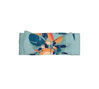 WZYCWB Bandeau élastique en bambou pour bébé avec nœud bleu et orange, convient pour les bébés de 0 à 6 mois, cadeau très significatif