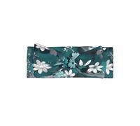 WZYCWB Bandeau élastique pour cheveux pour enfants de 0 à 6 mois avec nœud floral bleu sarcelle et blanc
