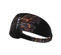 WZYCWB Bandeau élastique pour exercice, sports de plein air, fitness, yoga, course à pied, cyclisme, motif papillon mystère