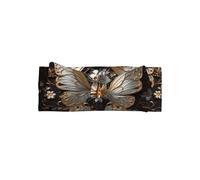 WZYCWB Bandeau papillon doré et blanc pour bébé (0-6 mois) - Universel pour les nouveau-nés aux tout-petits, un incontournable pour une jolie décoration