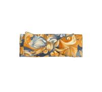 WZYCWB Bandeau pour bébé avec nœud à fleurs dorées (0-6 mois) - Universel pour les nouveau-nés aux tout-petits, un incontournable pour une décoration mignonne
