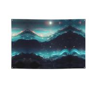 WZYCWB Bannière de fête à motif étoiles de science-fiction, parfaite pour les anniversaires, les fêtes de Noël, les remises de diplôme et les anniversaires.