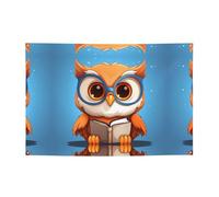 WZYCWB Bannière de fête à motif hibou, parfaite pour les anniversaires, les fêtes de Noël, les remises de diplôme et les anniversaires.