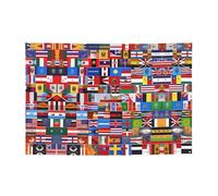 WZYCWB Bannière de fête imprimée divers drapeaux, 119,4 x 180,3 cm, parfaite pour les anniversaires, les vacances, les remises de diplôme et les anniversaires.