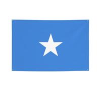 WZYCWB Bannière de fête imprimée drapeau somalien, 119,4 x 180,3 cm, parfaite pour les anniversaires, les vacances, les remises de diplôme et les anniversaires.