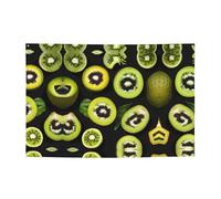 WZYCWB Bannière de fête imprimée kiwi vert, 119,4 x 180,3 cm, parfaite pour les anniversaires, les vacances, les remises de diplôme et les anniversaires.