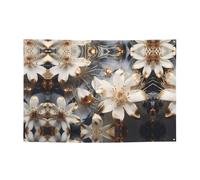 WZYCWB Bannière de fête imprimée lys dorés, 119,4 x 180,3 cm, parfaite pour les anniversaires, les vacances, les remises de diplôme et les anniversaires.