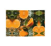 WZYCWB Bannière de fête imprimée oranges fraîches, 119,4 x 180,3 cm, parfaite pour les anniversaires, les vacances, les remises de diplôme et les anniversaires.